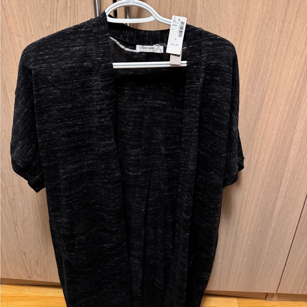 NWT - long cardigan with short sleeves